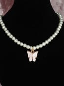 Image 4 of Pearl Butterfly Choker