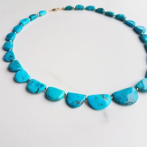Half Moon Turquoise Necklace 