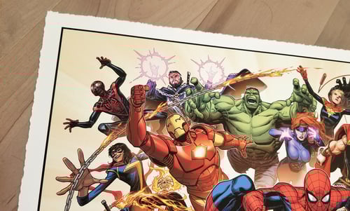 Image of MARVEL HEROES Limited Edition Giclée Art Print