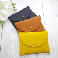 Image 1 of Choose Your Colour Glitter Faux Suede Coin Purse 