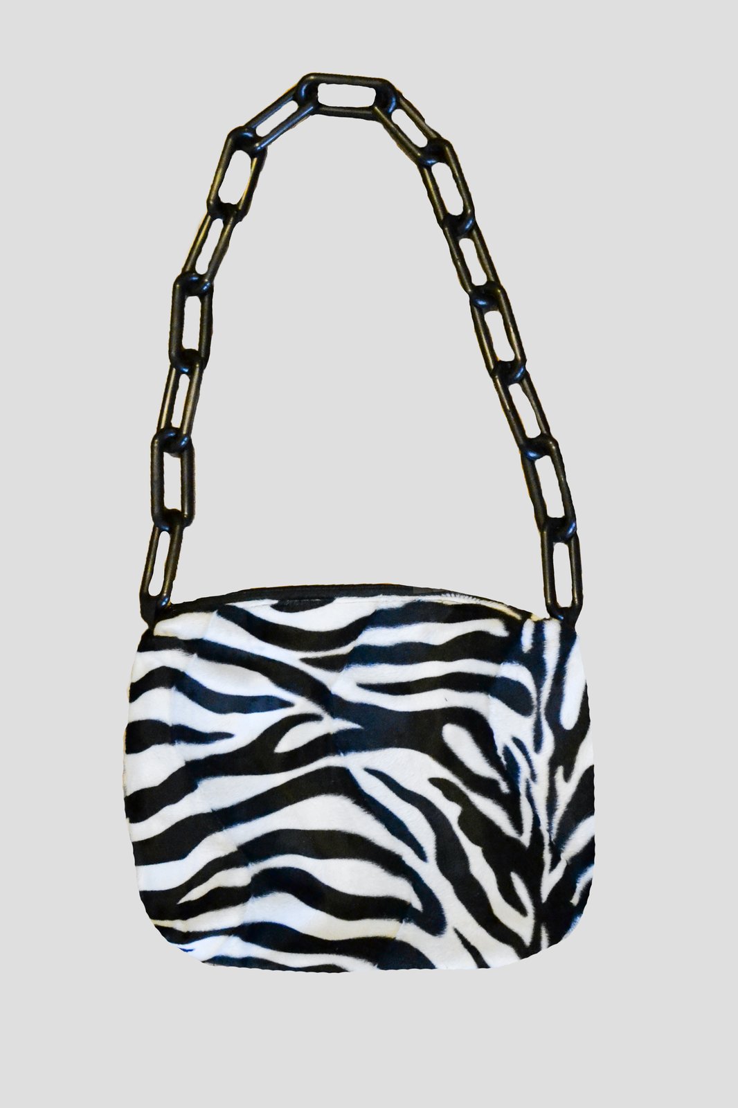 Handmade Pink Zebra handbag purse - Gem