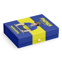 Image 1 of Pre Order - Maradona Presentation Box - Stores 12 Badges