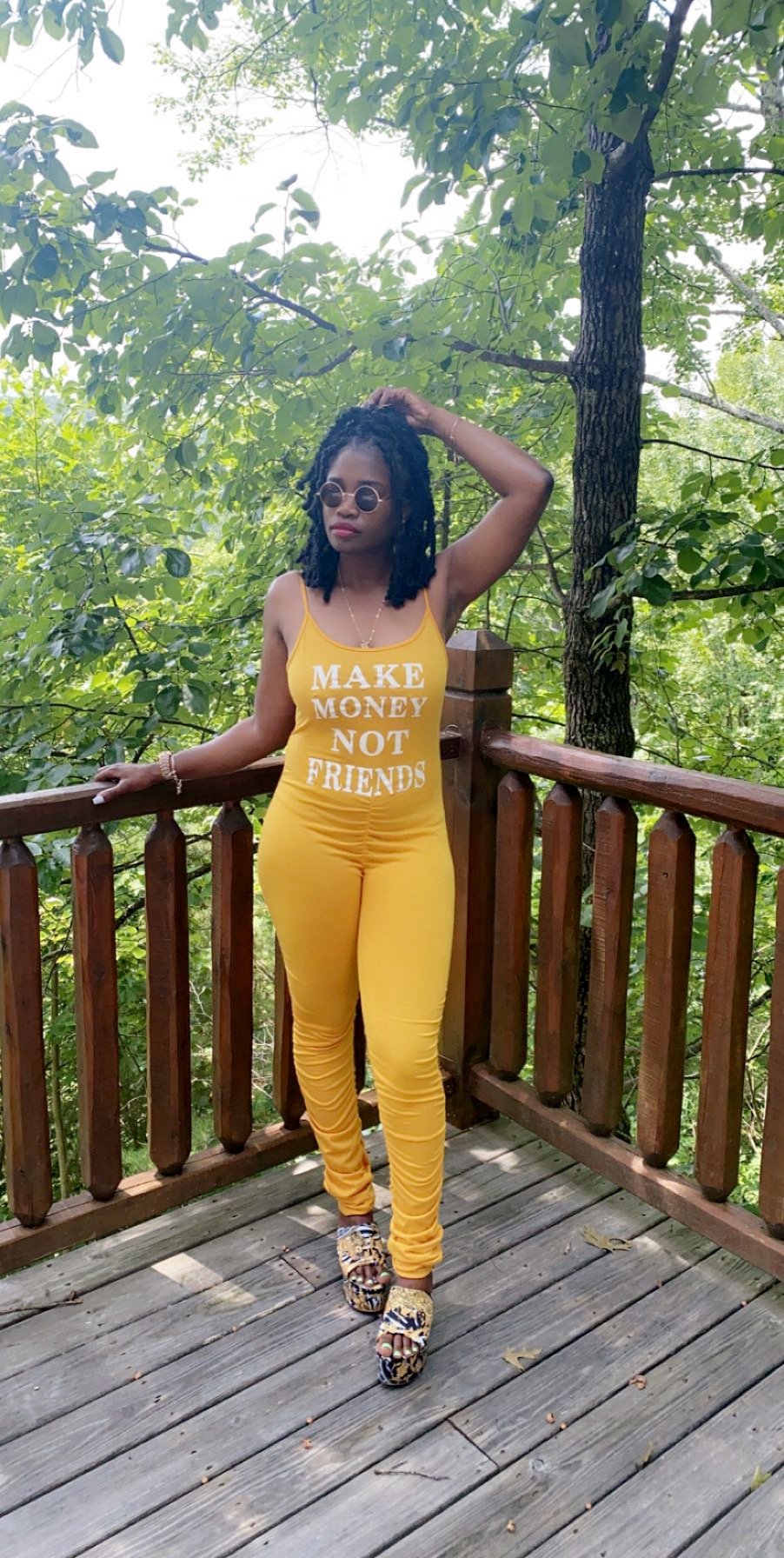 Image of Make Money Not Friends Jumpsuit 