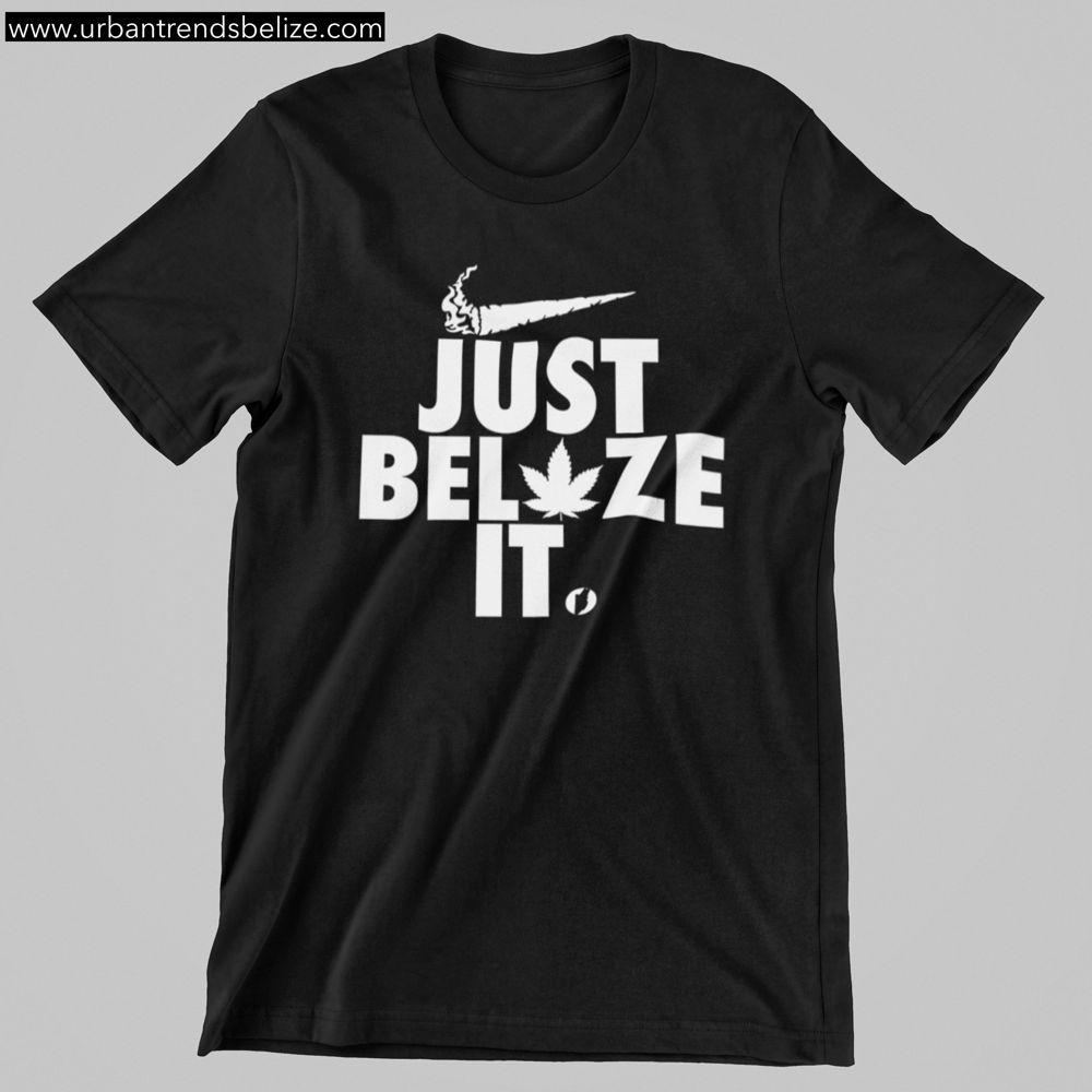 Image of BELIZE - JUST BELAZE IT TSHIRT BLACK W/WHITE