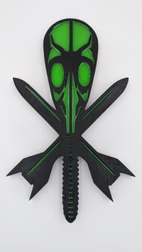 Image 2 of Chet Zar Gas Mask Logo - Green