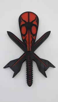 Image 2 of Chet Zar Gas Mask Logo - Red/Orange