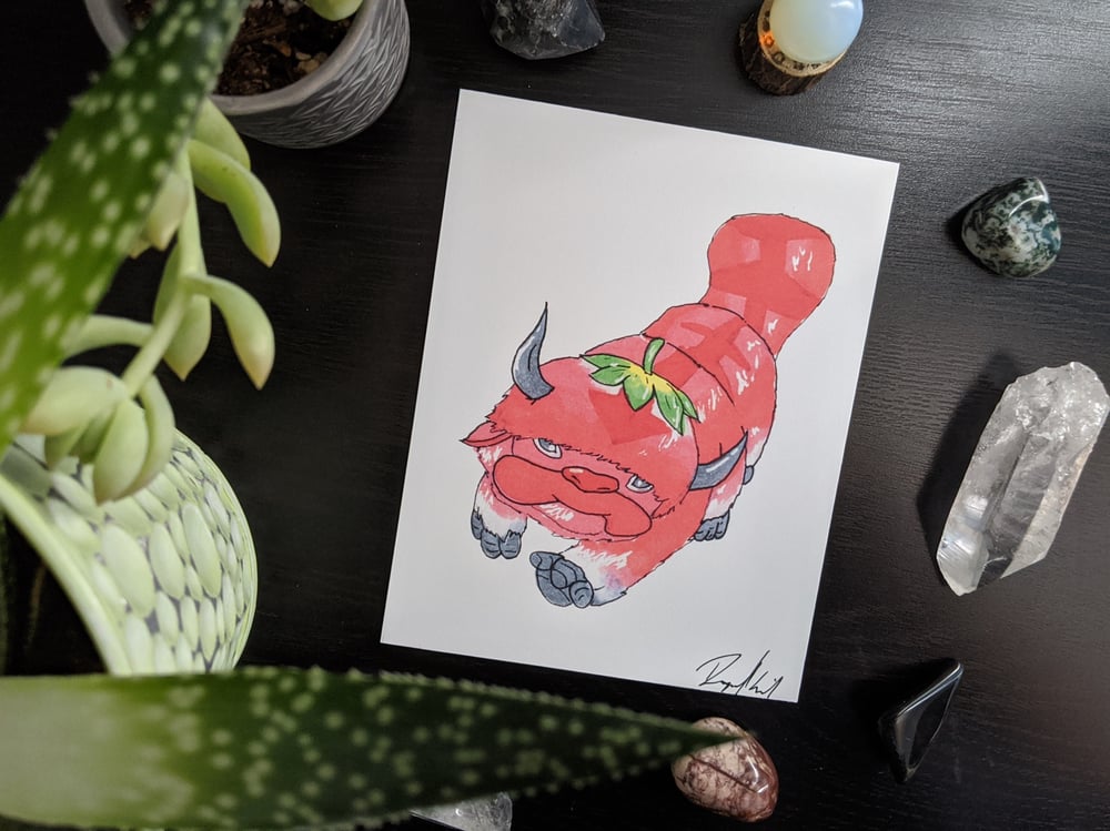 Image of Strawberry Appa Mini Print