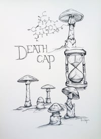 Image 4 of Death Cap Fine Art Print, A3