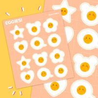 EGGIES! STICKER SHEET