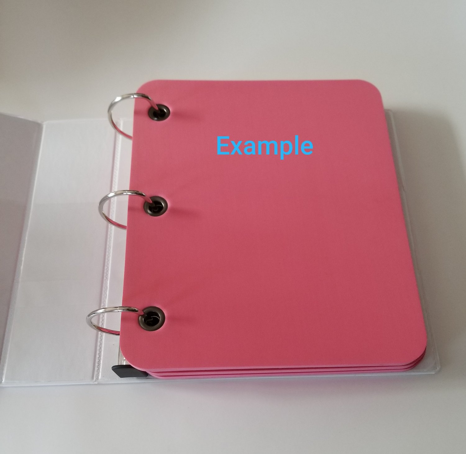 Image of 3 inch binder pink inserts 