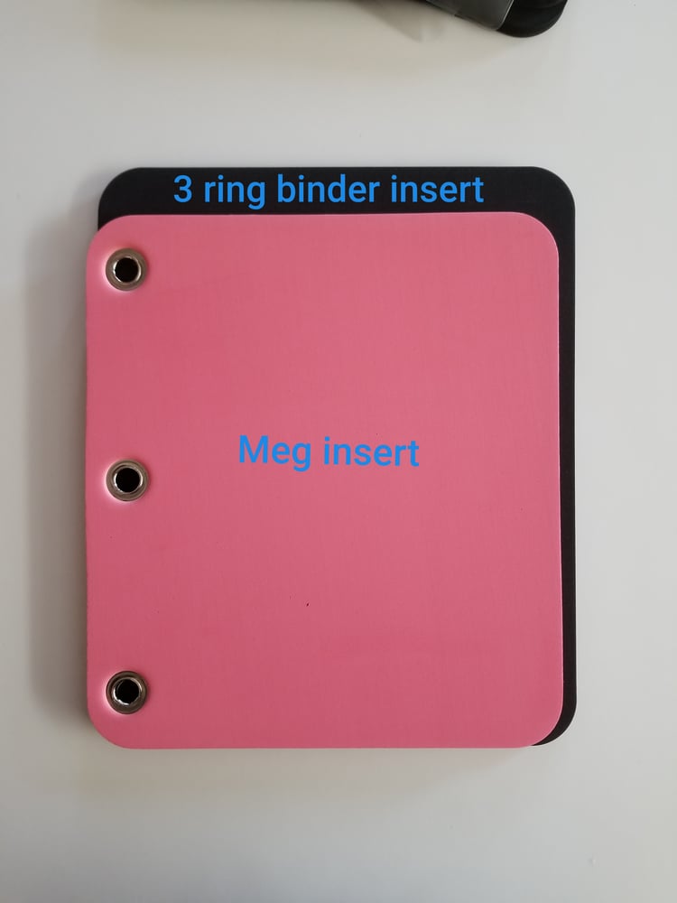 Image of 3 inch binder black inserts