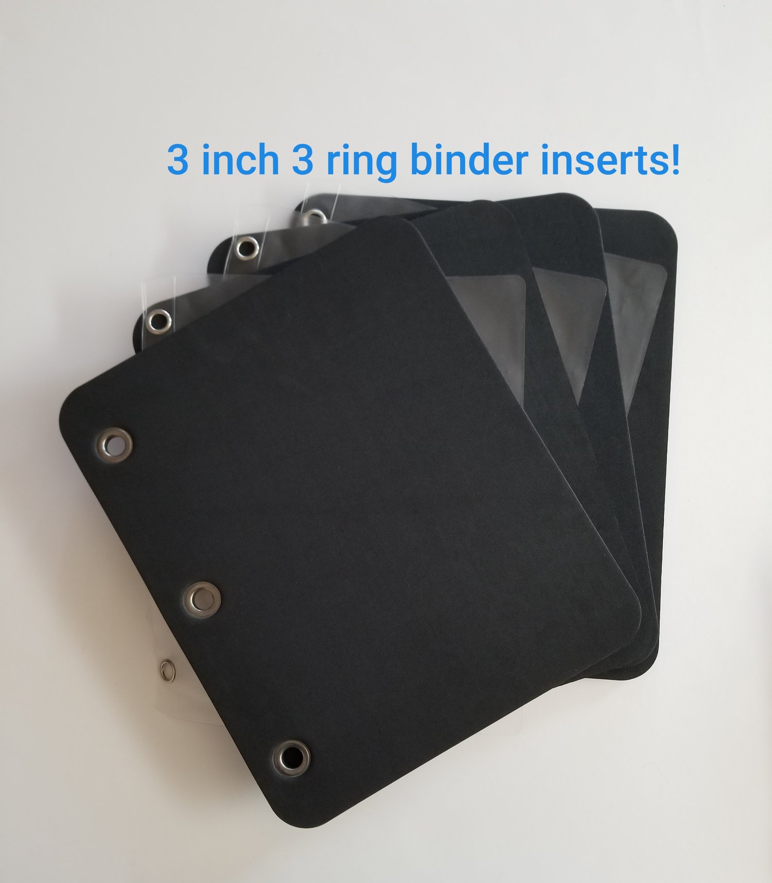 Image of 3 inch binder black inserts