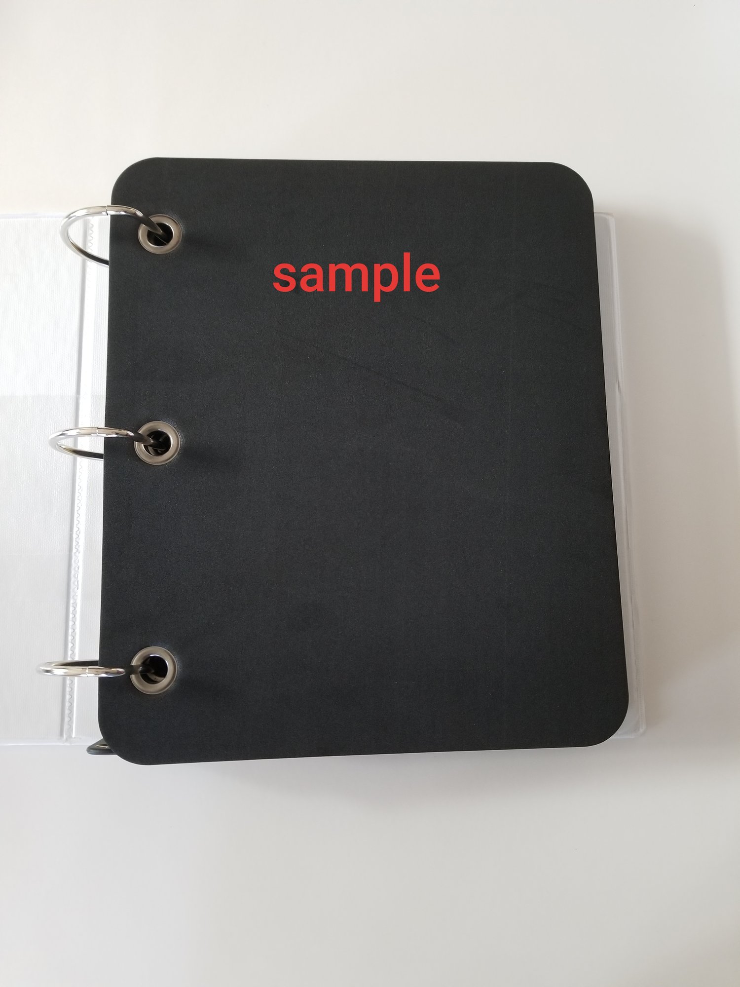 Image of 3 inch binder black inserts