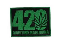 420 MARITIME MARIJUAN EMBROIDERED PATCH