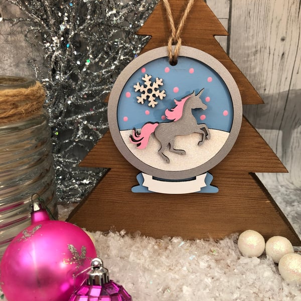 Image of Unicorn Snowglobe Decoration