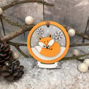 Image 1 of Fox Snowglobe decoration