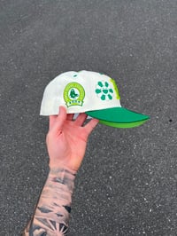 Image 3 of LIME BRIM MULTI TONE BOSTON RED SOX CUSTOM FITTED CAP