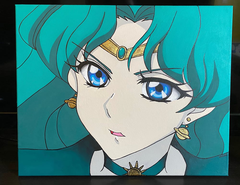 Image of Sailor Neptune Painting