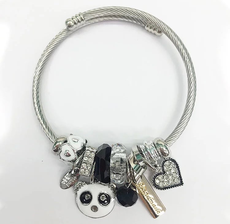Image of Panda bangle bracelet 