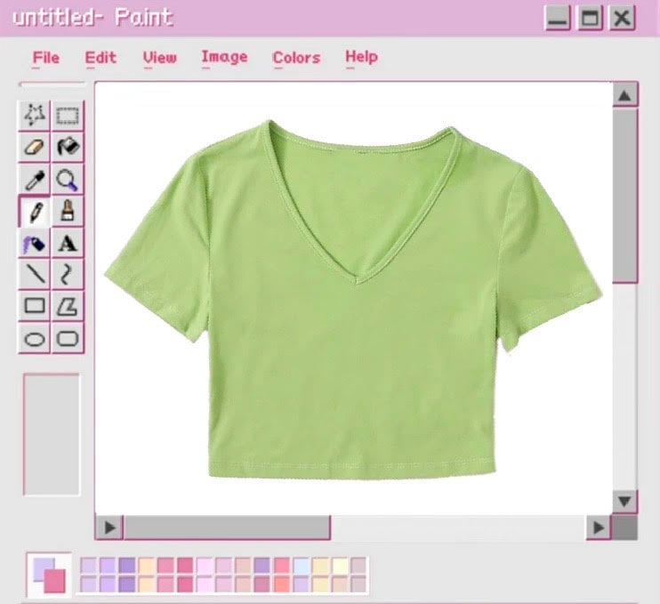 Image of V-neck crop