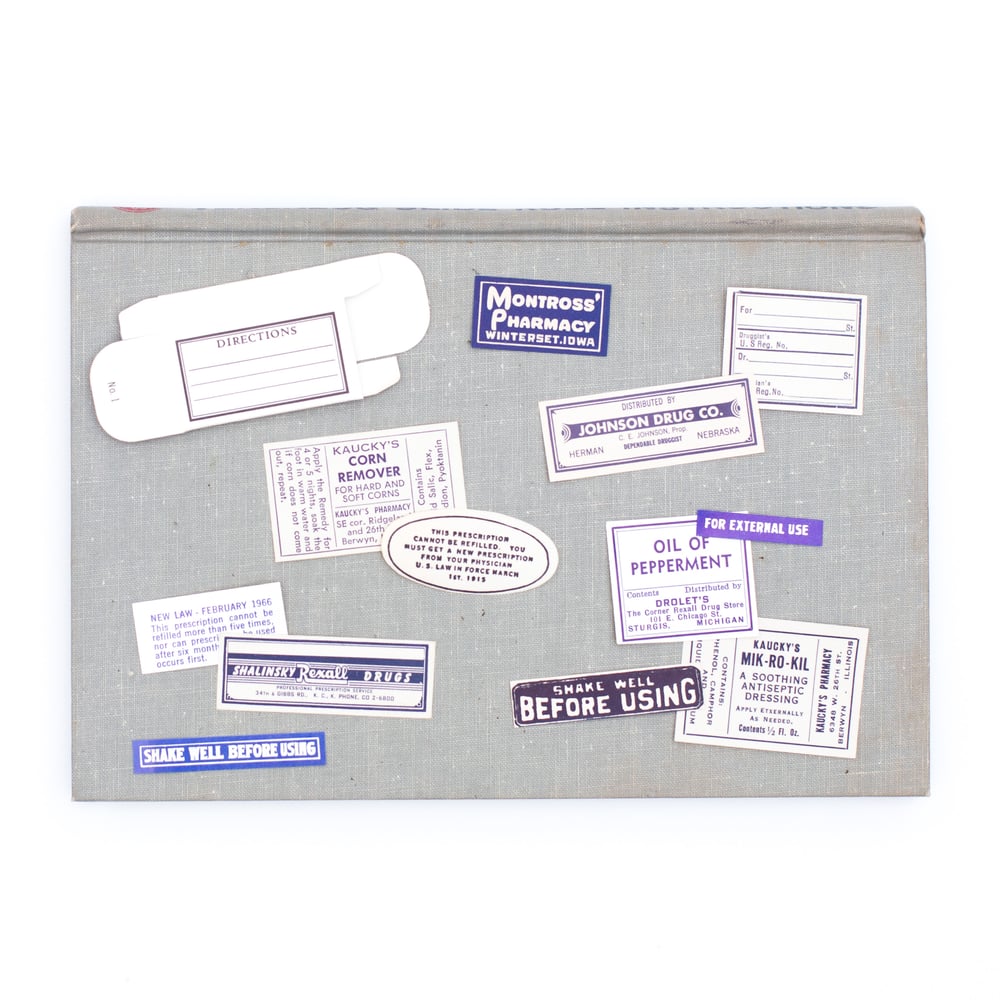 Image of Medicine Box with Mini Pharmacy Labels