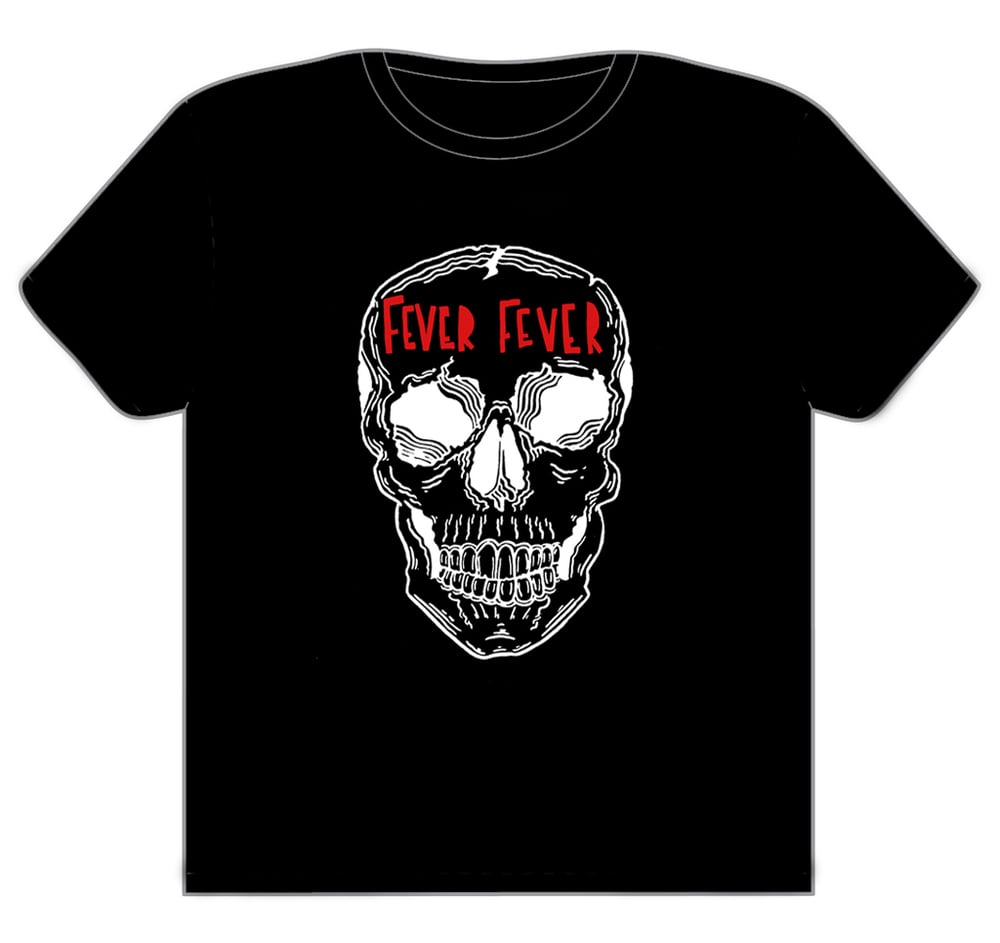 feverfever — Black Skull T-Shirt (White also available)