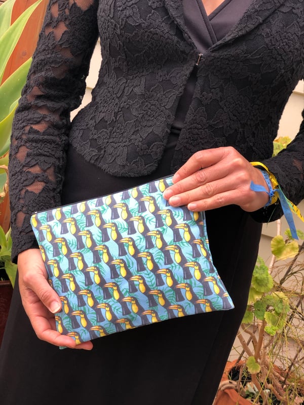 Image of TUCANO TURQUESA (Brazil) ZIPPED POUCH