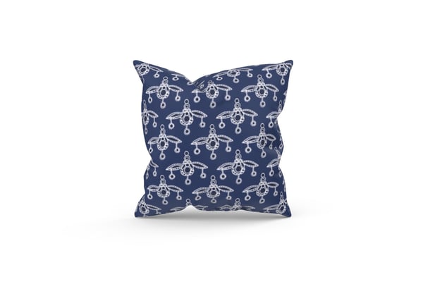 Image of HONEYBEES SKURO BLE (Crete) CUSHION COVER