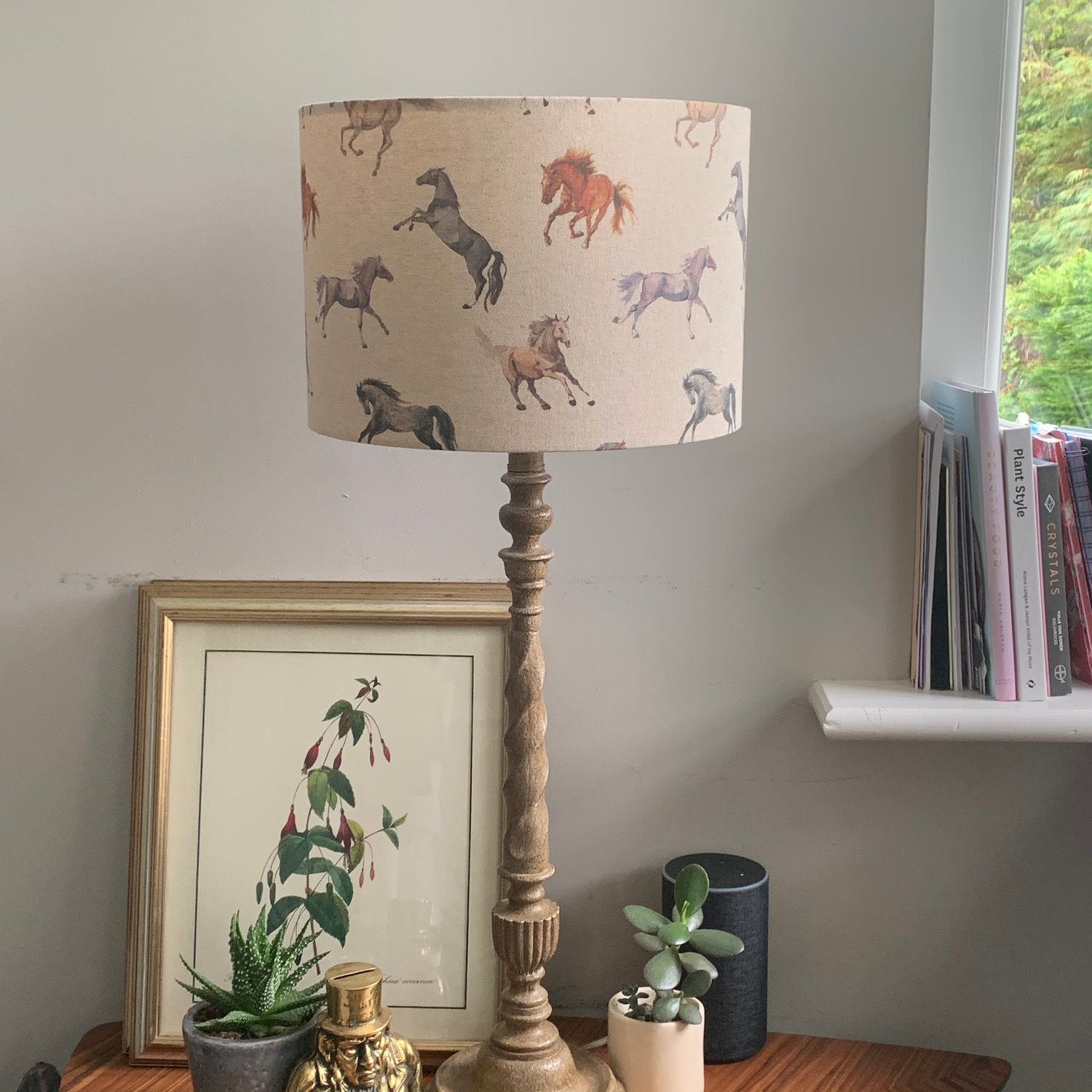 Image of Horses Digital Linen Shade