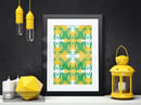 Image 2 of TUCANO AMARELO (Brazil) LINEN TEA TOWEL / LINEN WALL ART PRINT
