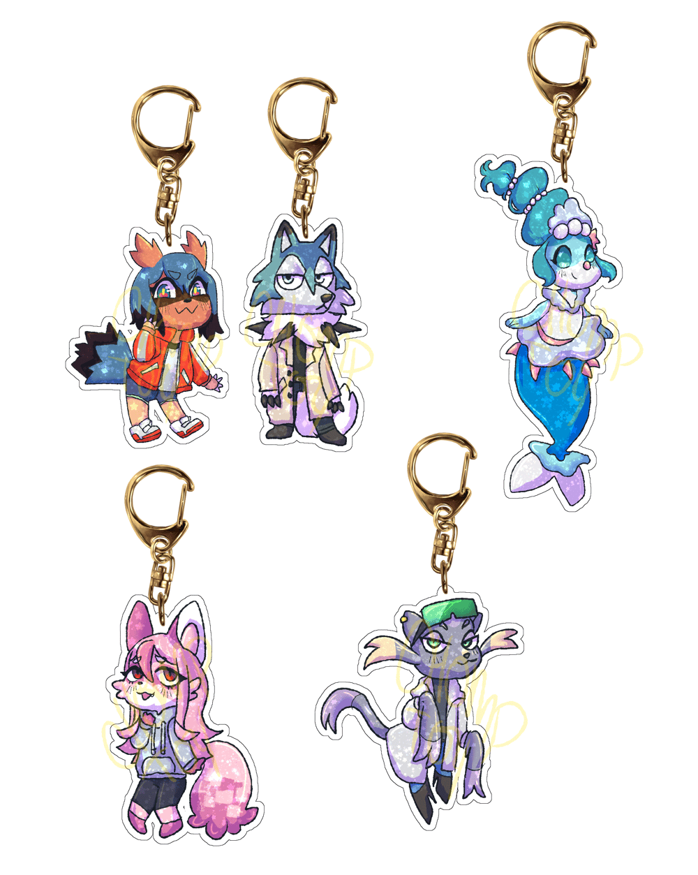 Image of Brand New Pokemon (BNAxPokemon) Holo Acrylic Charms PREORDER 