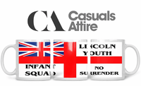 Lincoln, Football, Casuals, Ultras, Fully Wrapped Mugs. Unofficial.