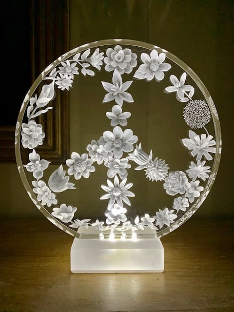 Image of Floral Peace Lamp