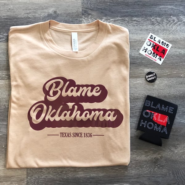 Image of Blame Oklahoma tee