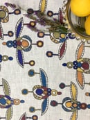 Image 4 of HONEYBEES CHROMA (Crete) LINEN TEA TOWEL / WALL ART PRINT