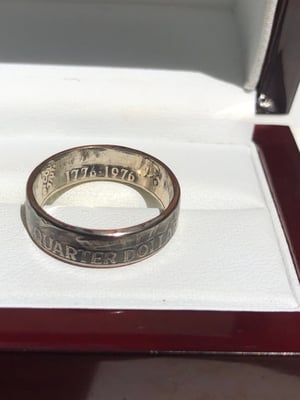 Image of Bicentennial quarter ring (tails side)
