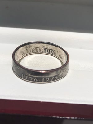 Image of Bicentennial quarter ring (face side)