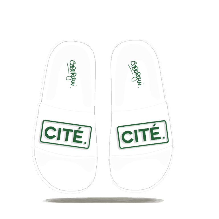 Claquettes (Slipers) "CITE." [GREEN] (W)