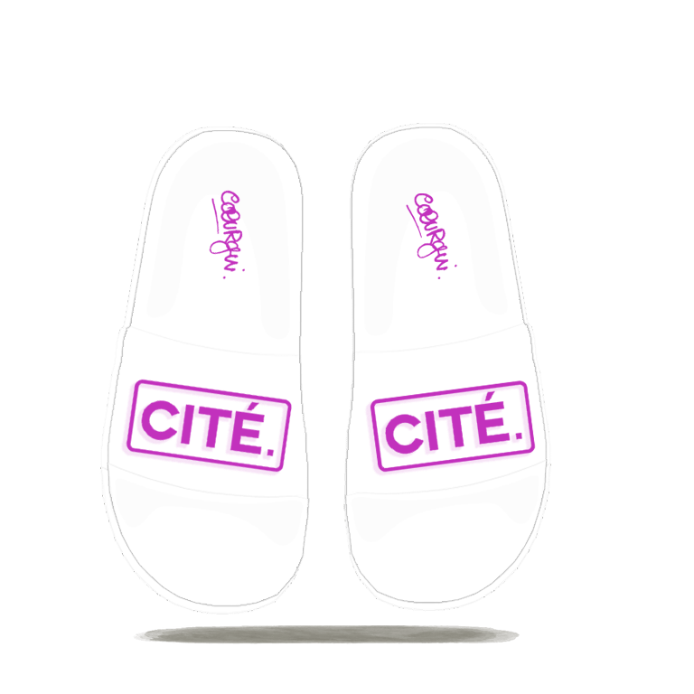 Claquettes (Slipers) "CITE." [PURPLE] (W)