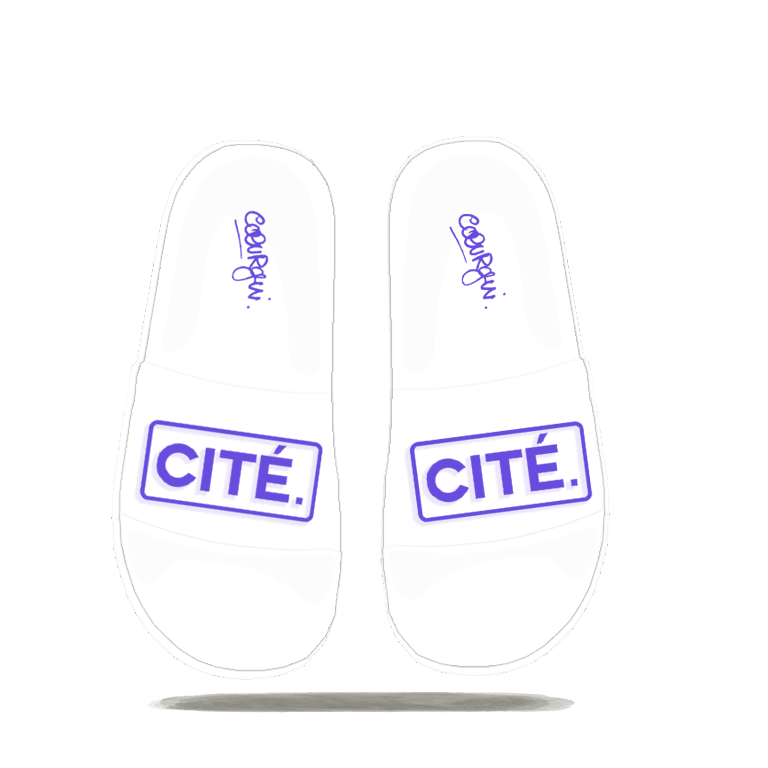 Claquettes (Slipers) "CITE." [BLUE] (W)