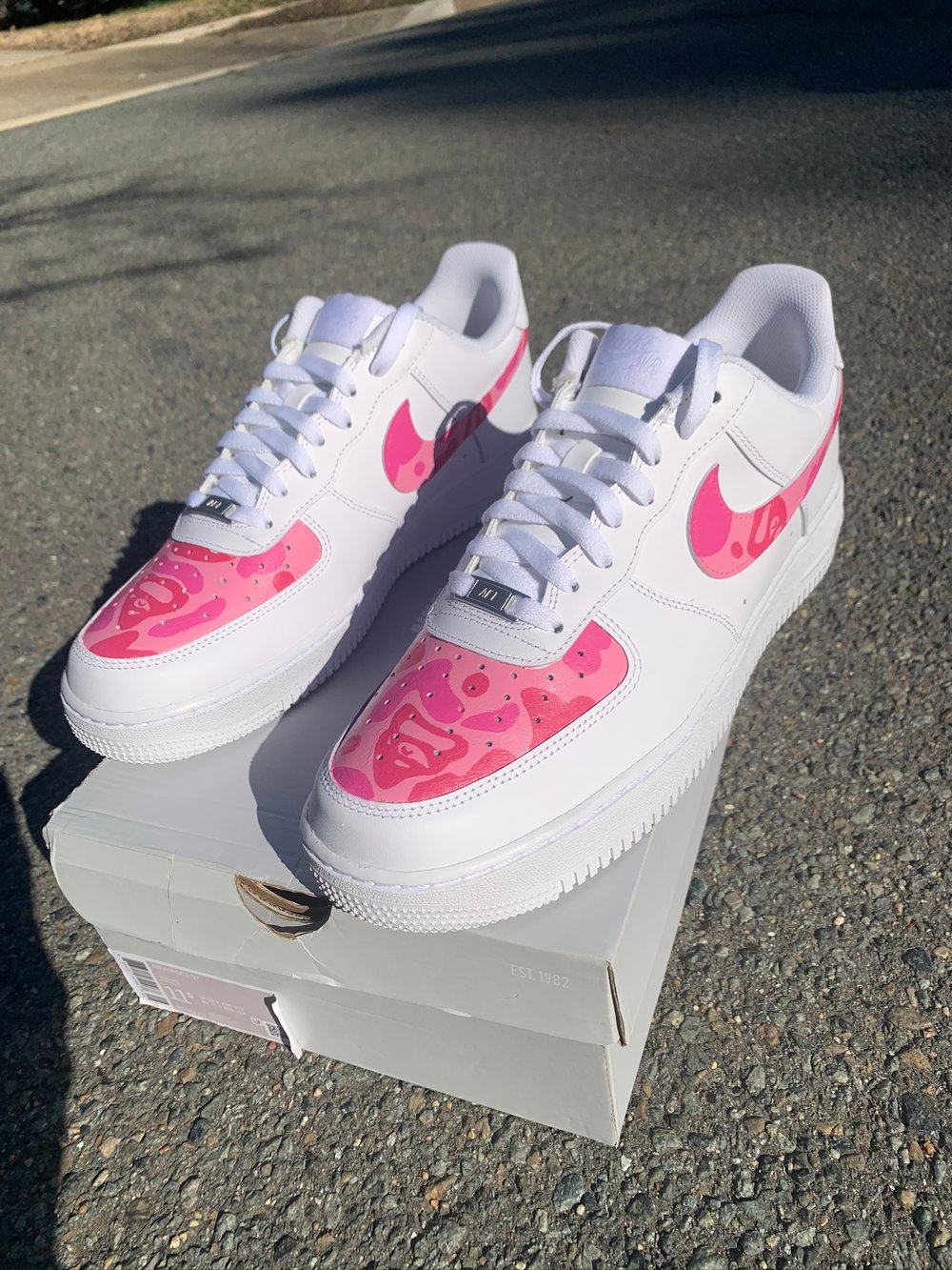 Custom HAND PAINTED Air Force one bapestas