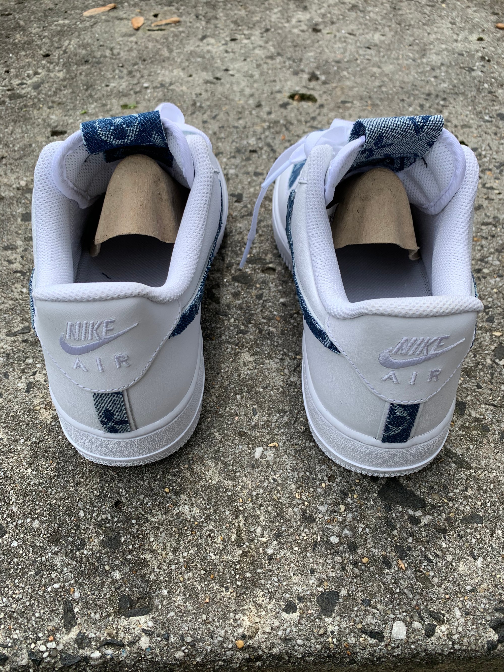 blue louis vuitton af1