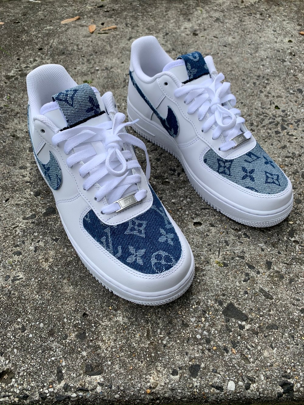 Blue LV denim Air Force One