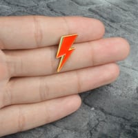 Image 4 of Lightning Bolt Keyring + Badge Set