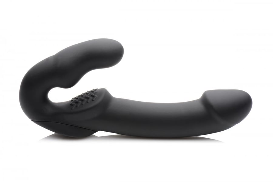 Image of Evoke Rechargeable Vibrating Strapless Strap-on