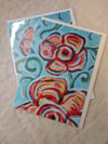 Orange Flower Cards
