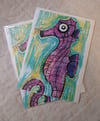Sea Horse Cards