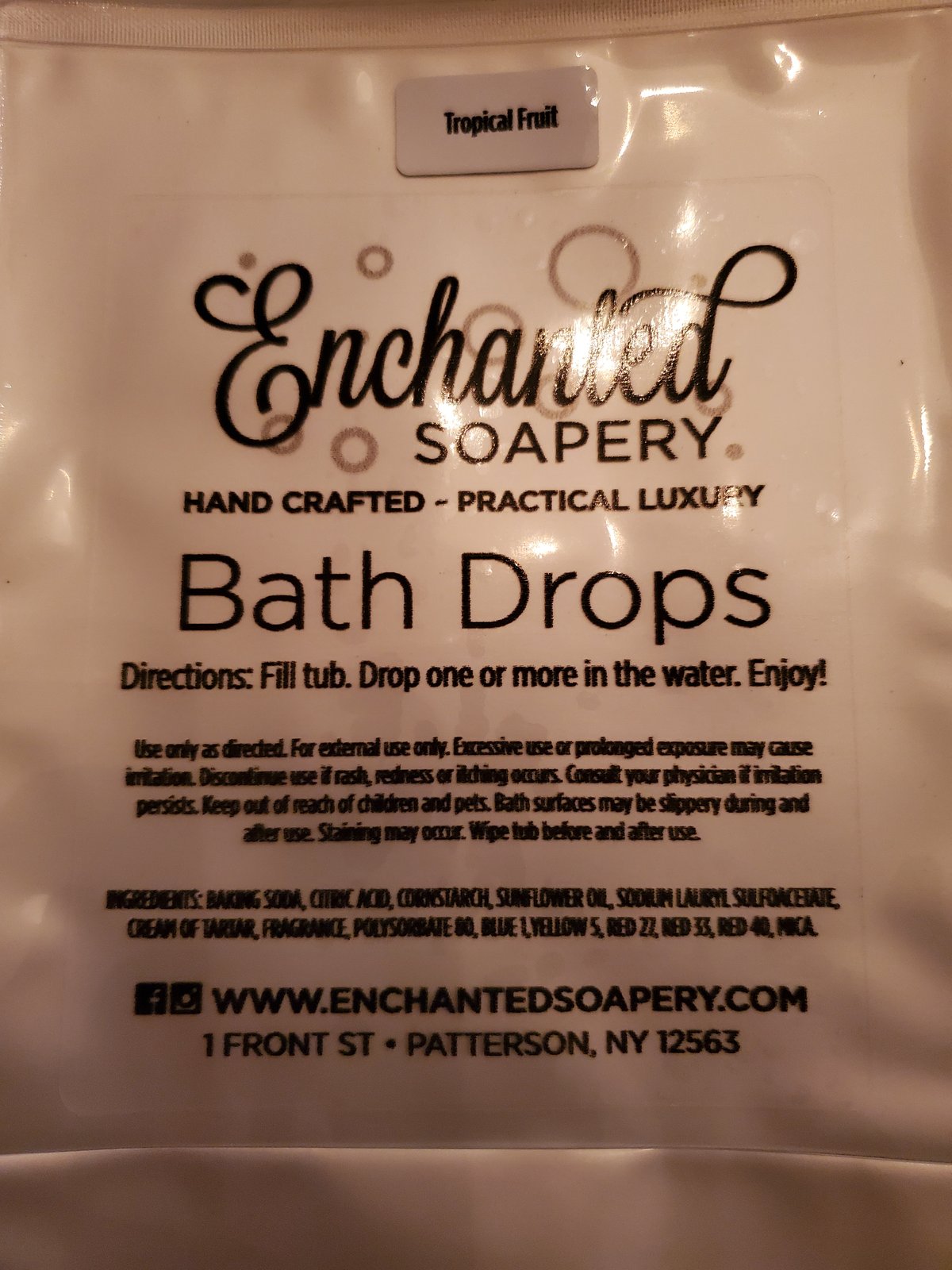 <B>Bath Drops</B>