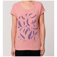 Image 5 of T-shirt Femme Coton Bio *Feathers from the Sky*
