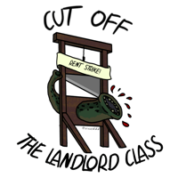 Cut Off the Landlord Class Sticker